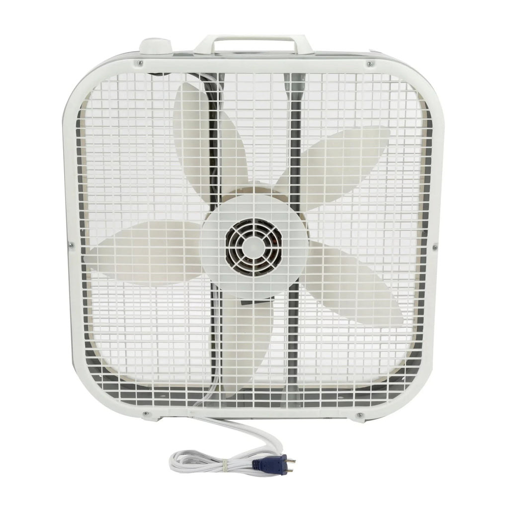 20" Classic Box Fan with 3 Speeds, White K8898