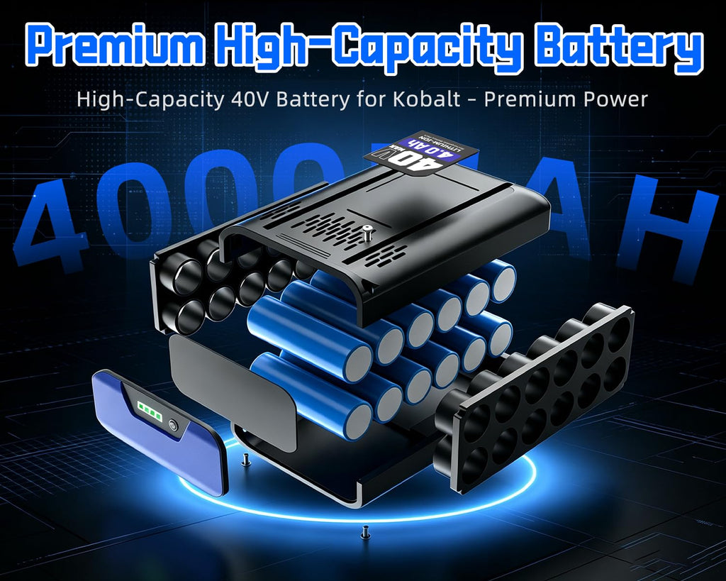 40V 4.0Ah Replacement Battery D353827