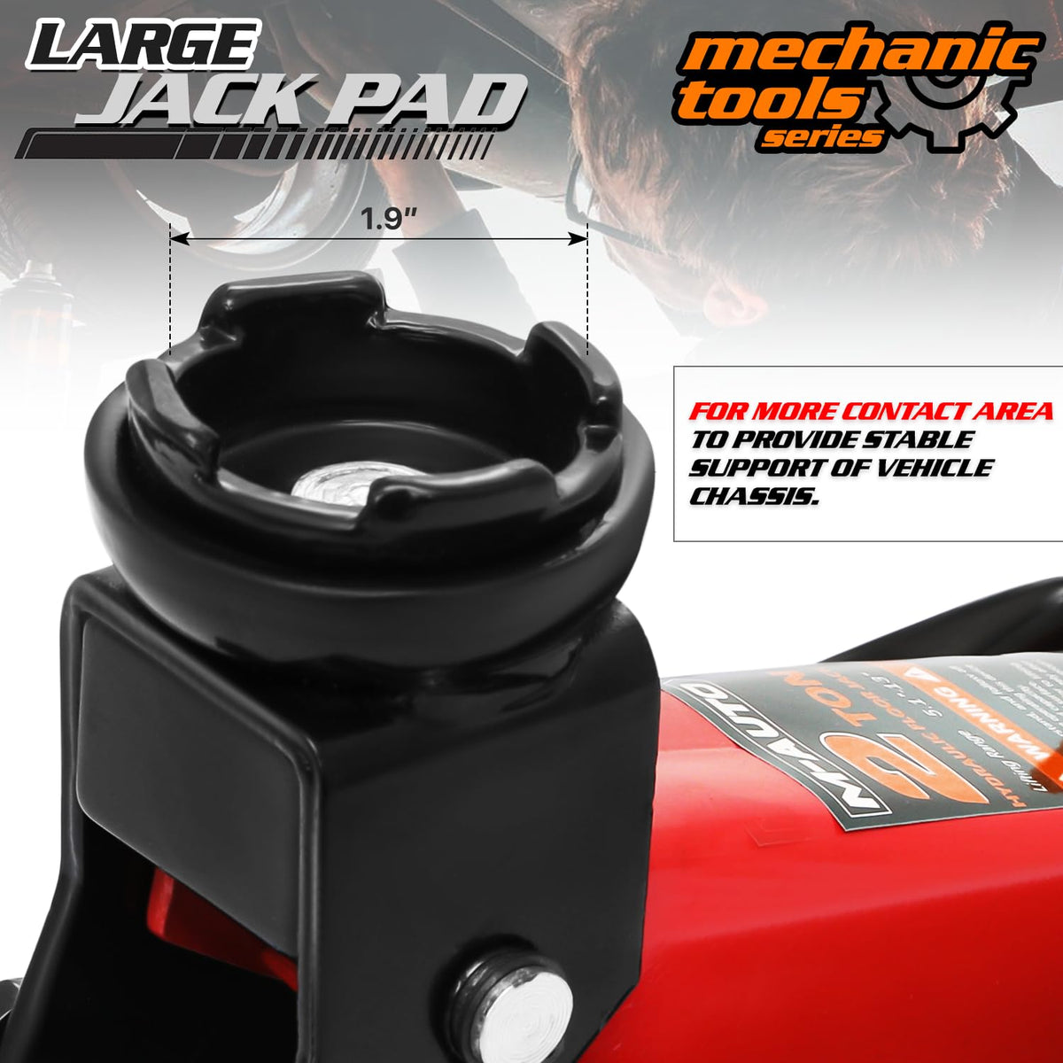 2 Ton Hydraulic Trolley Jack Car Lift with Storage Case J656799