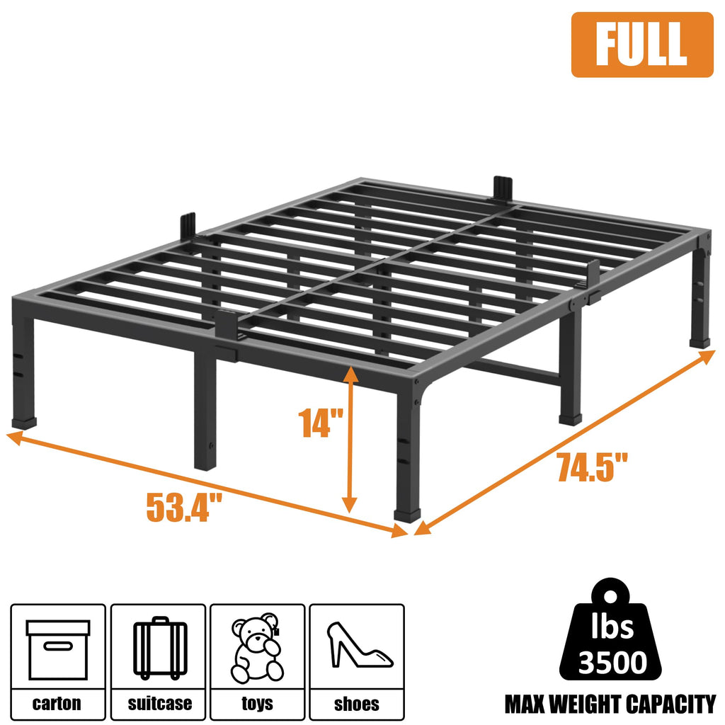 14 Inch Heavy Duty Metal Platform Bed Frame Full E2423