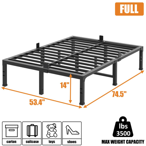 14 Inch Heavy Duty Metal Platform Bed Frame Full E2423