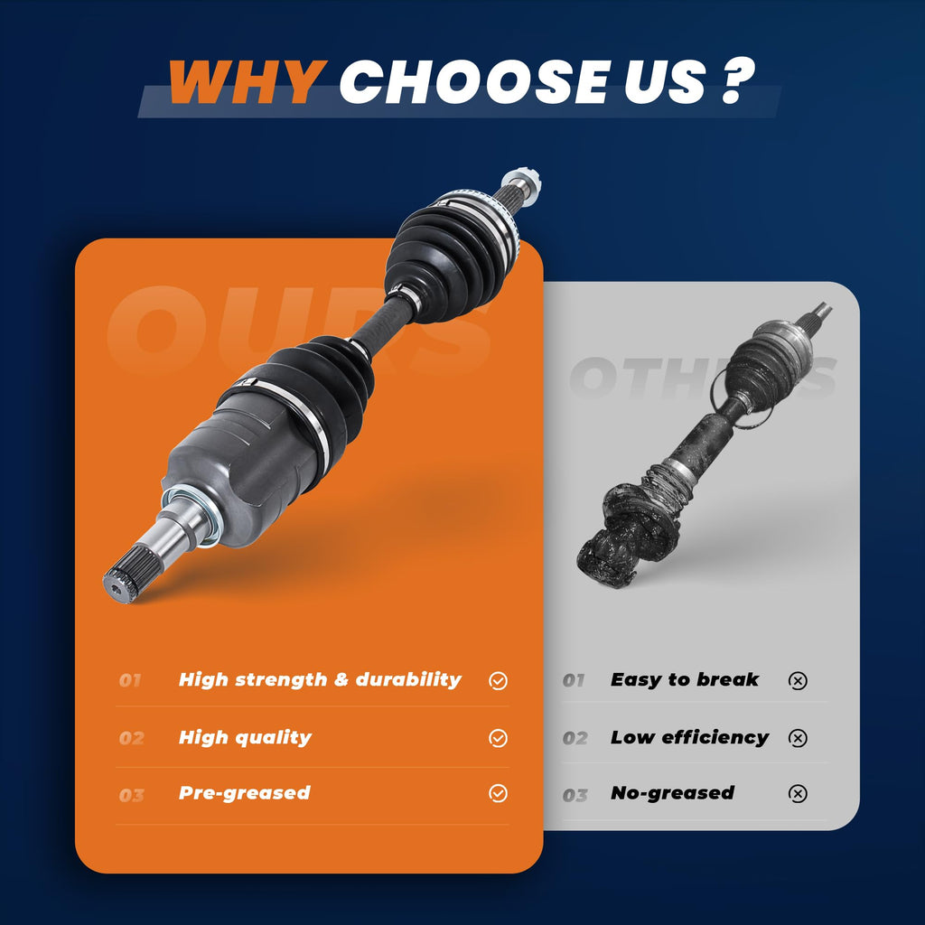 Front CV Axle Shaft Assembly Pair 2pcs Left and Right T81541