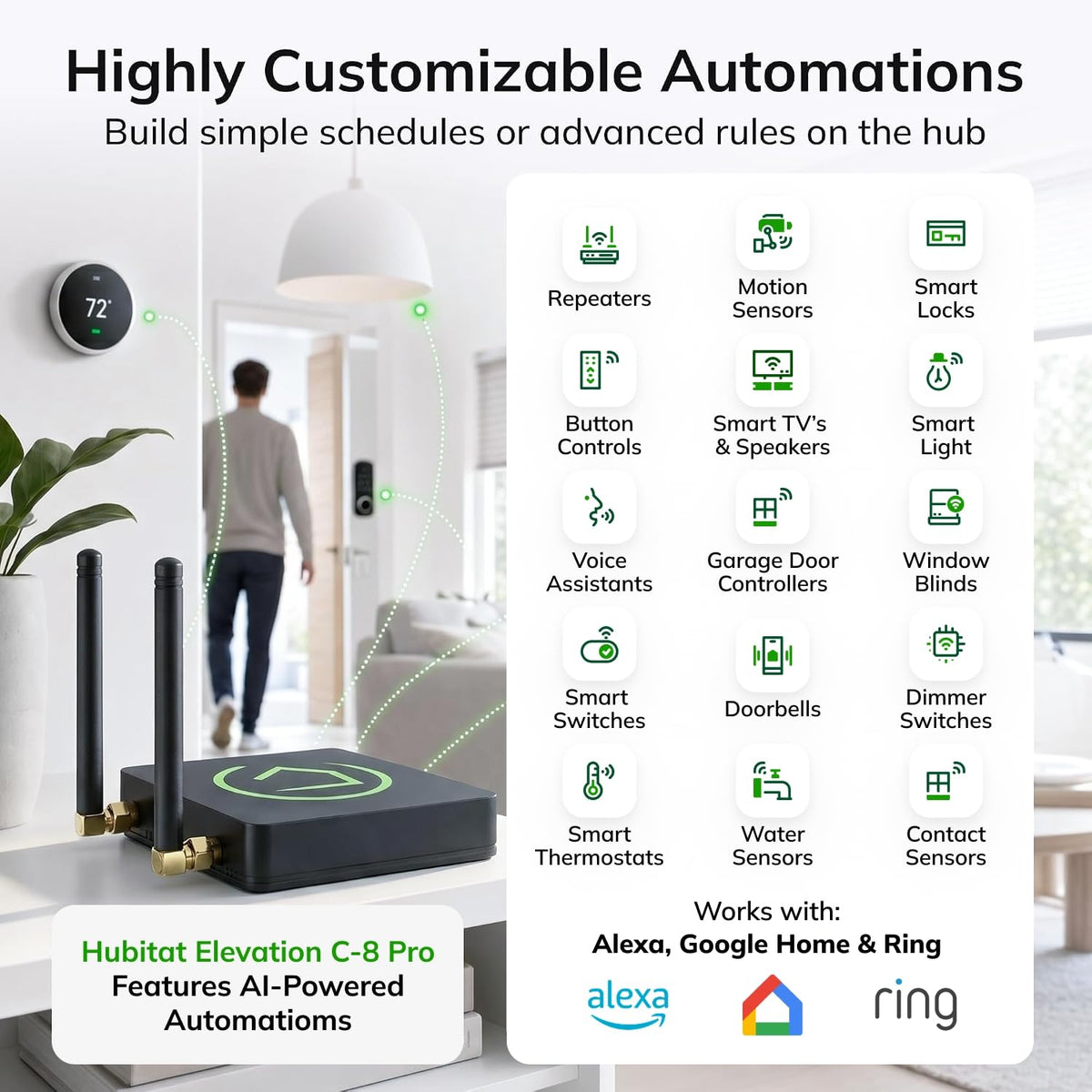 Smart Home Hub Z-Wave Zigbee Matter B96851