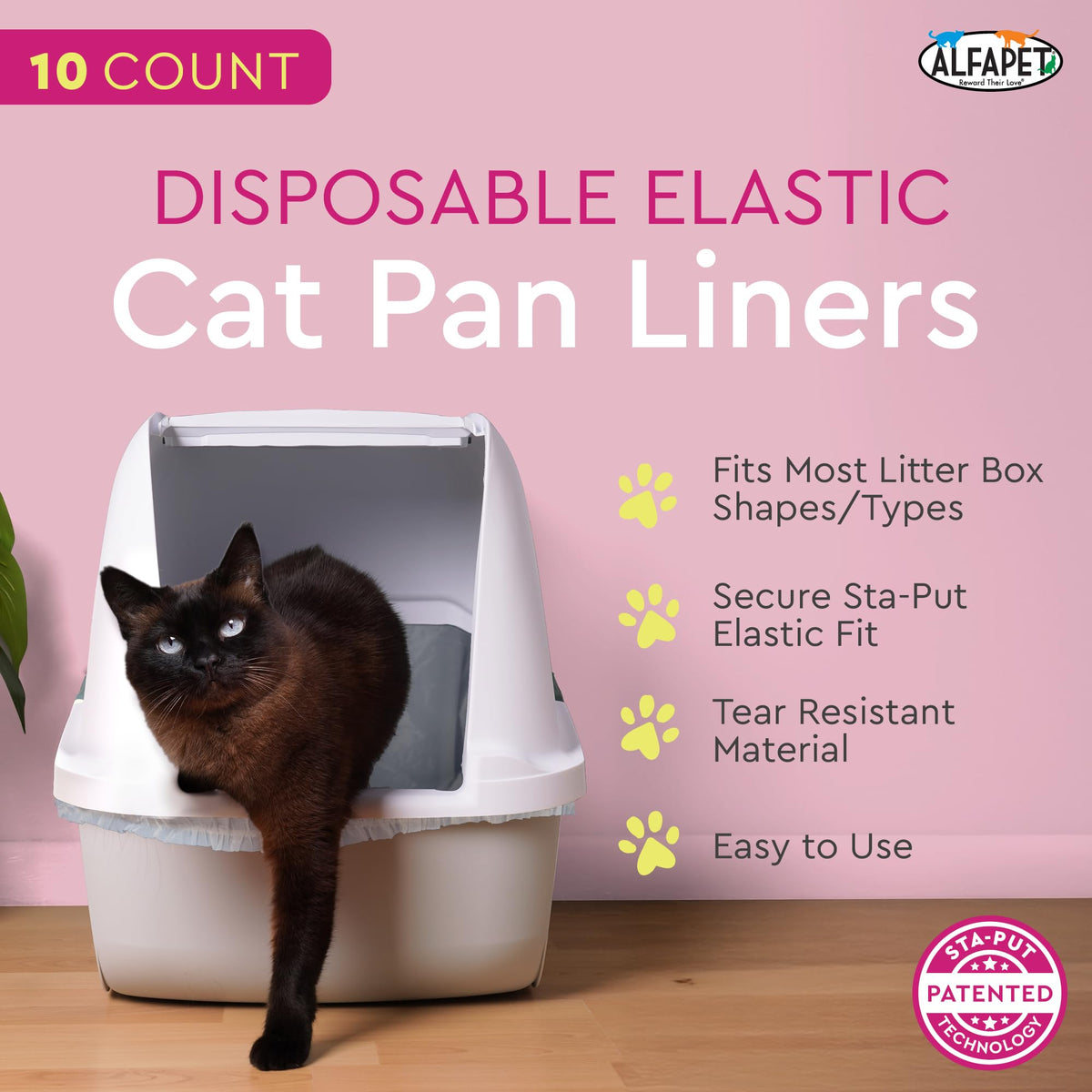 Elastic Cat Litter Box Liners Extra Giant 10 Count P773