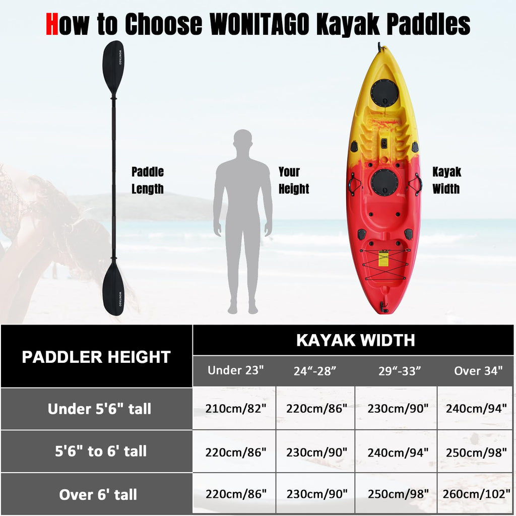 Adjustable Lightweight Kayak Paddle I751