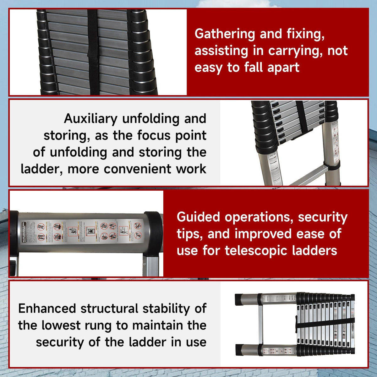 Aluminum Telescopic Ladder A25048