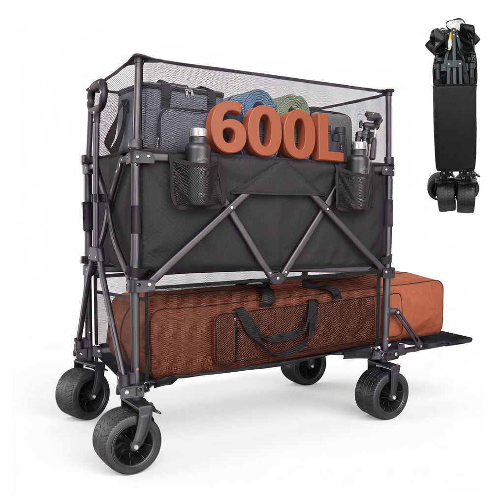 600L Foldable Collapsible Wagon Cart with Wheels S3190