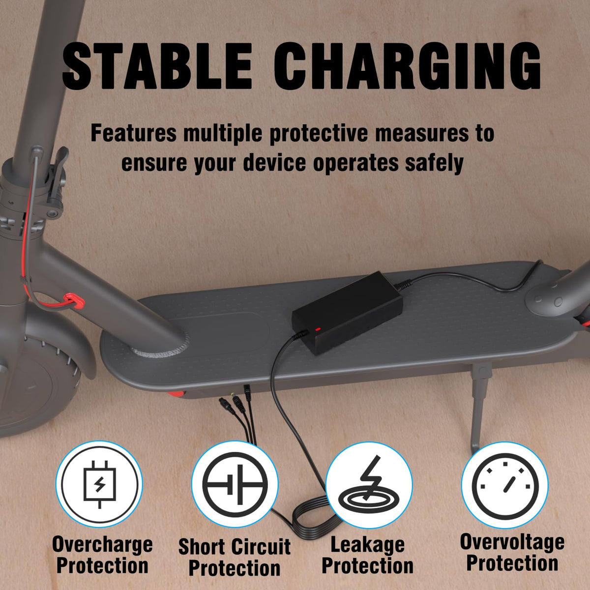42V 2A Charger for 36V Lithium Battery O105