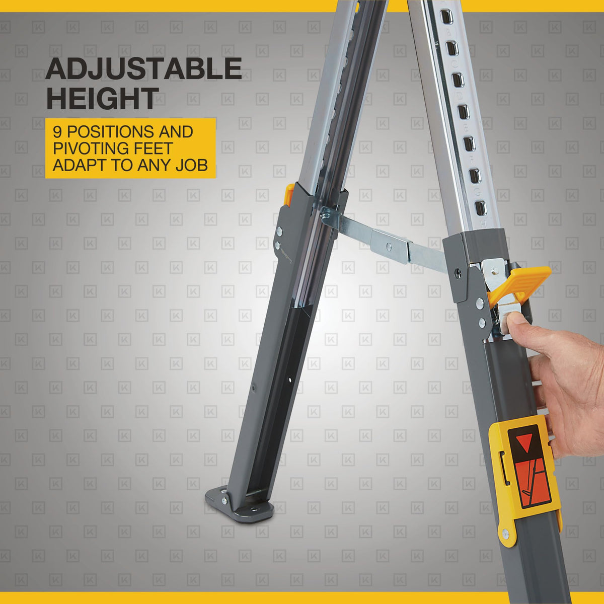 32in. Adjustable Steel Sawhorse 1300-Lb. Capacity B139922