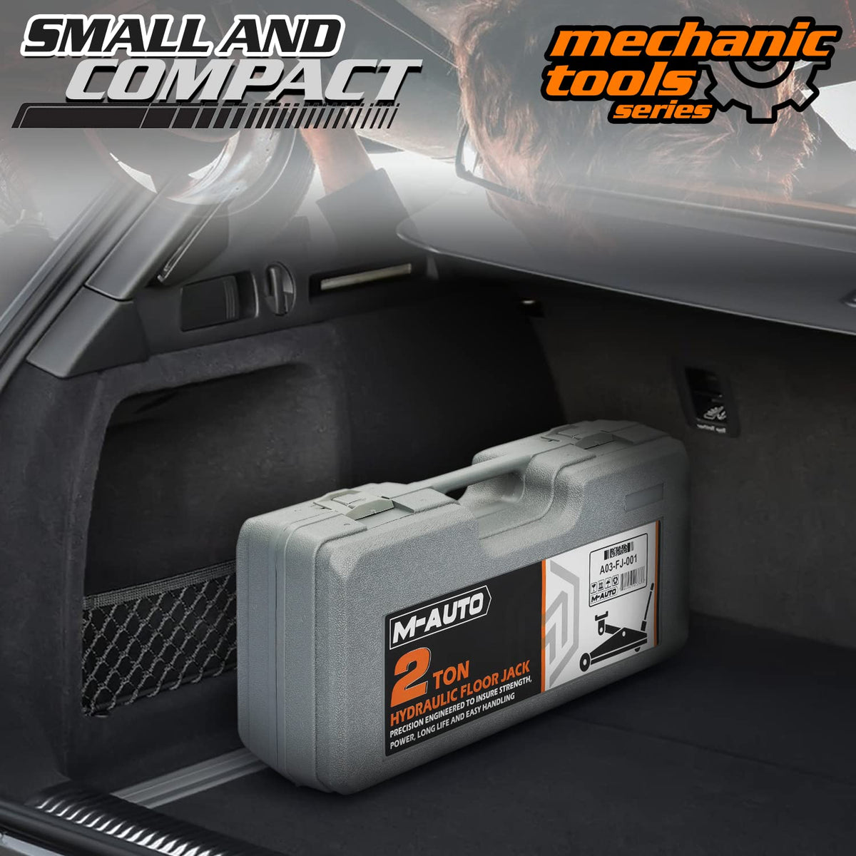 2 Ton Hydraulic Trolley Jack Car Lift with Storage Case J656799