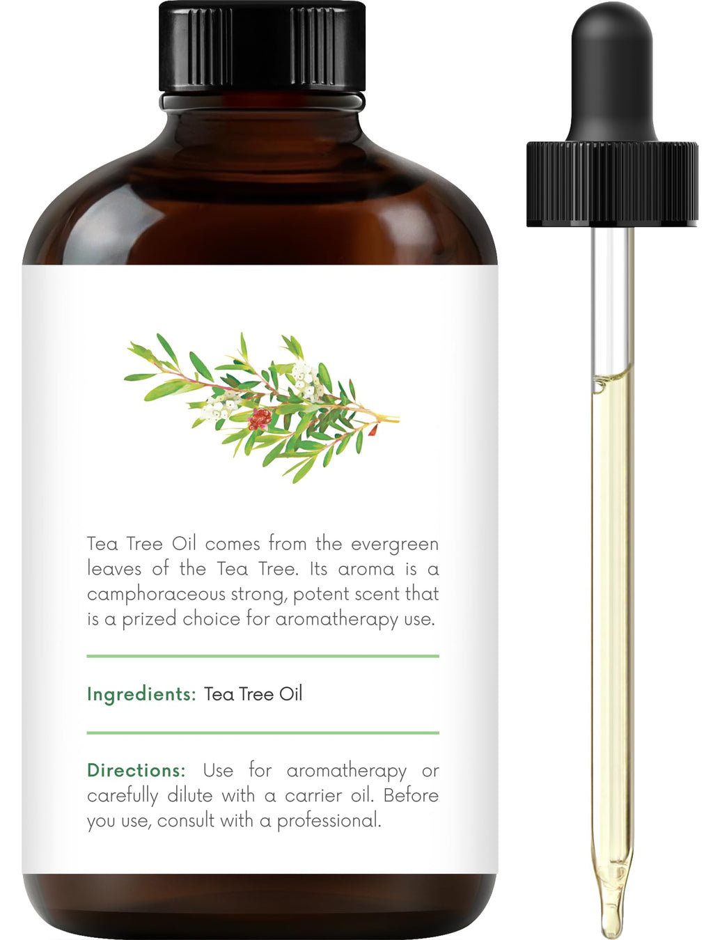 Eucalyptus Tea Tree and Lavender Essential Oil Set 4 Fl. Oz Y648812
