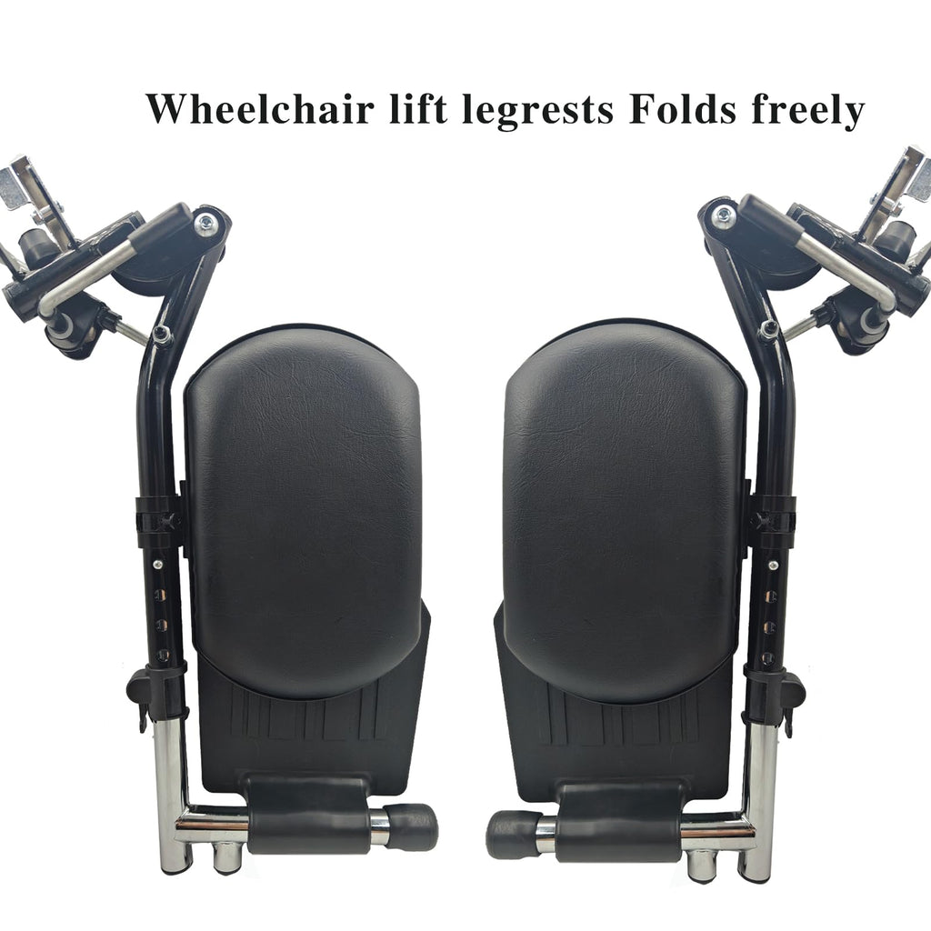 Black Padded Wheelchair Legrest Assembly E119