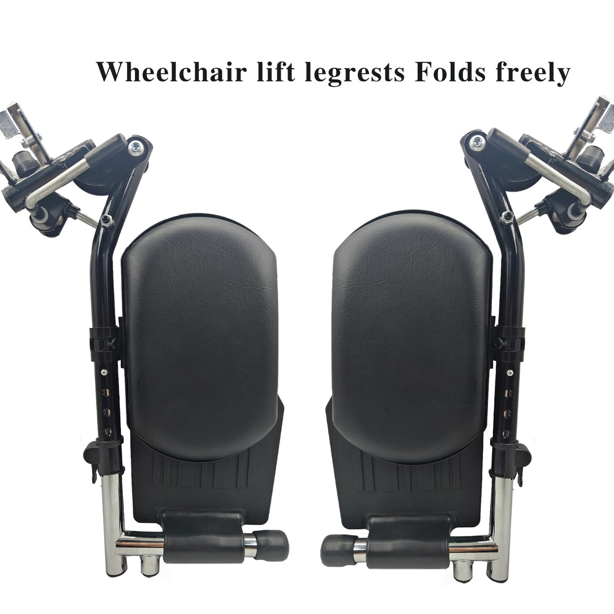 Black Padded Wheelchair Legrest Assembly E119