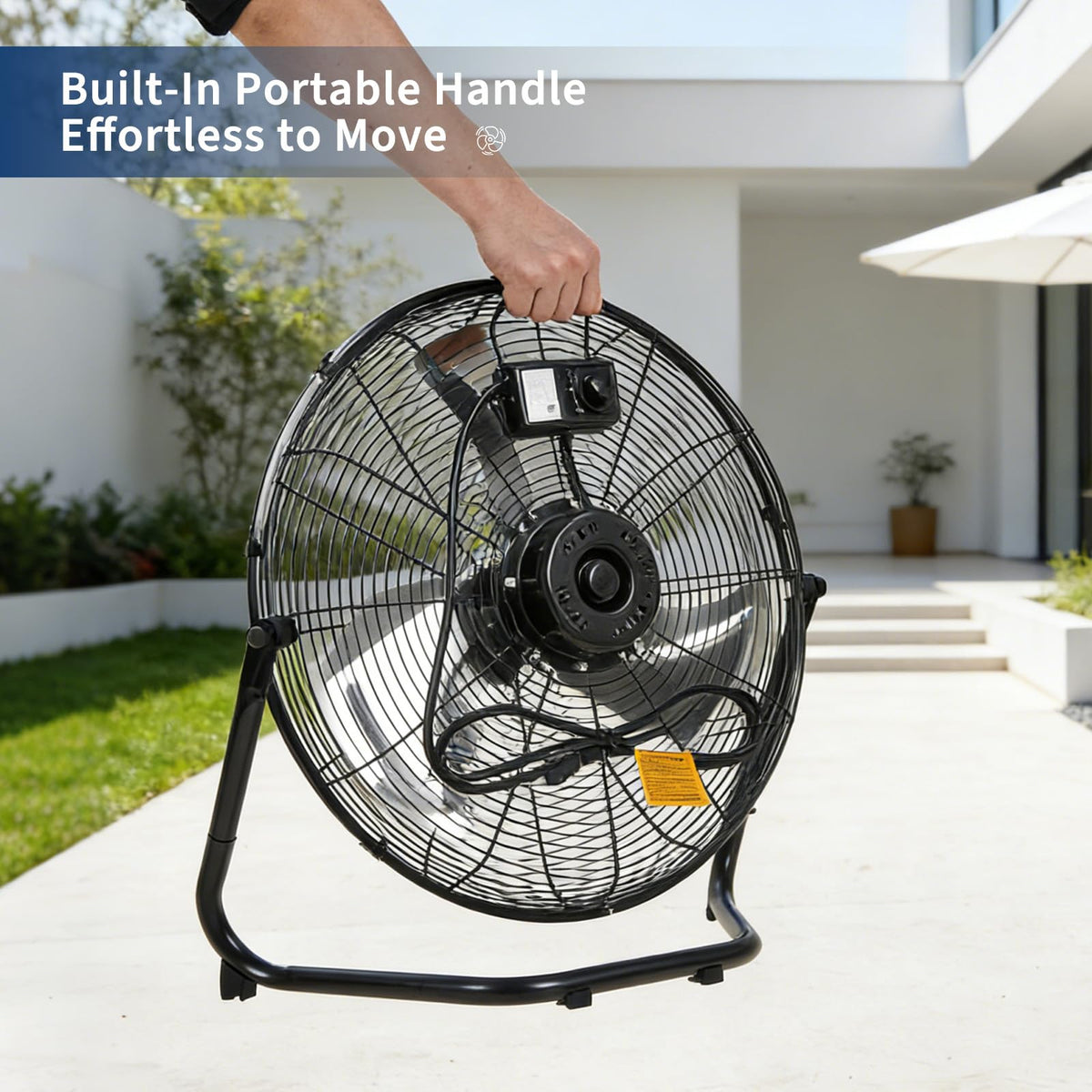 20 inch 3-Speed Metal Industrial Floor Fan L129790