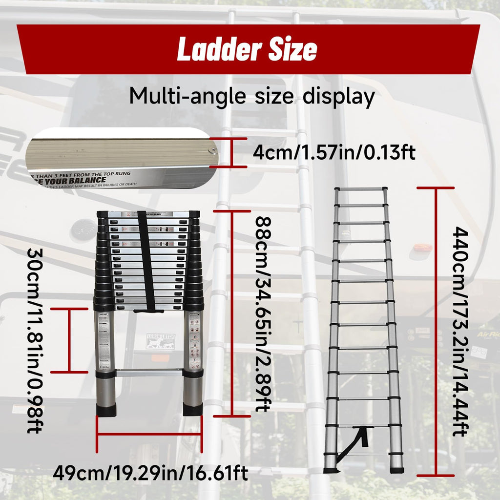 Aluminum Telescopic Ladder A25048