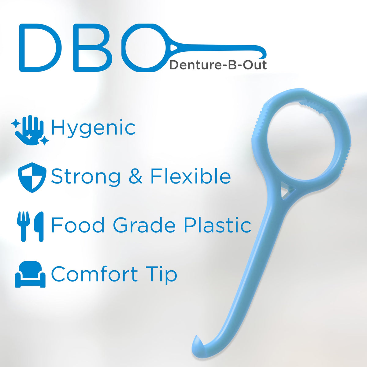 Blue 2 Pack Denture Removal Tool D521