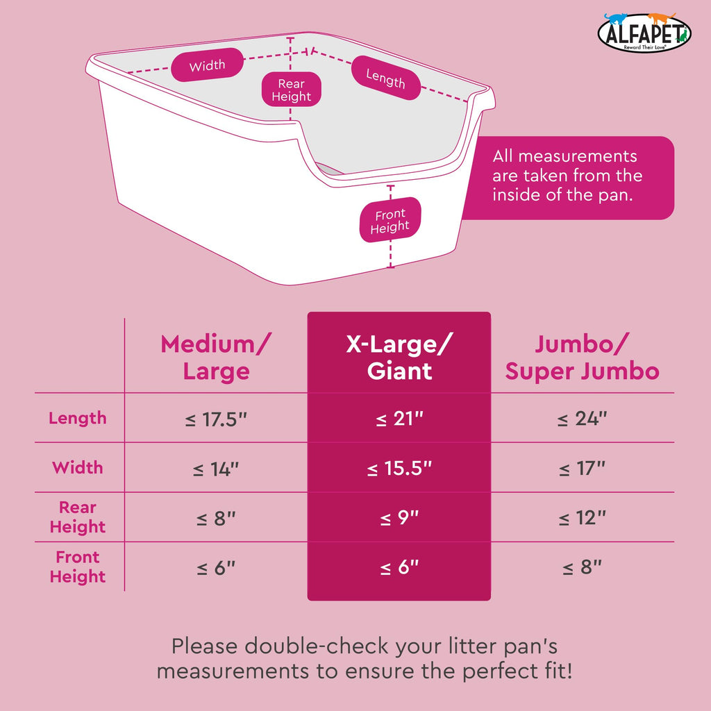 Elastic Cat Litter Box Liners Extra Giant 10 Count P773