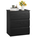 Black 3 Drawer Nightstand P234799