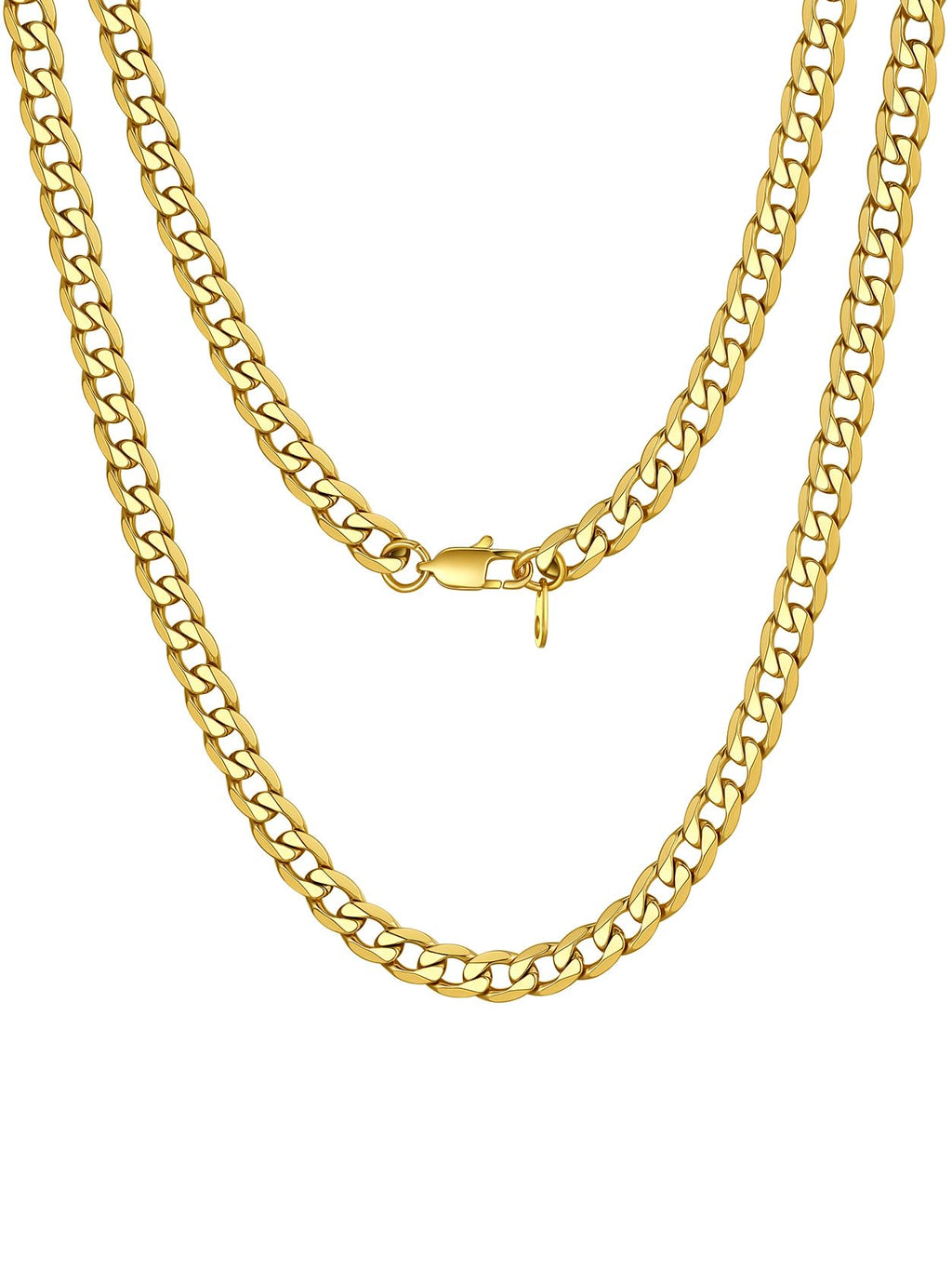 Stainless Steel Figaro Chain Necklace I86195