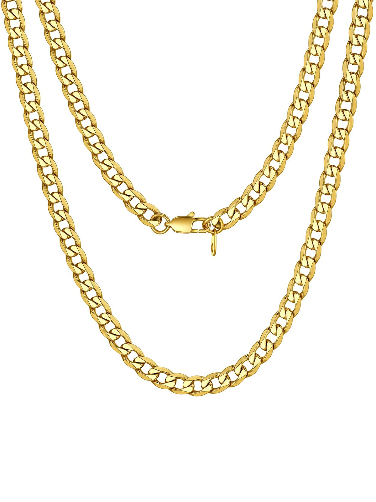 Stainless Steel Figaro Chain Necklace I86195
