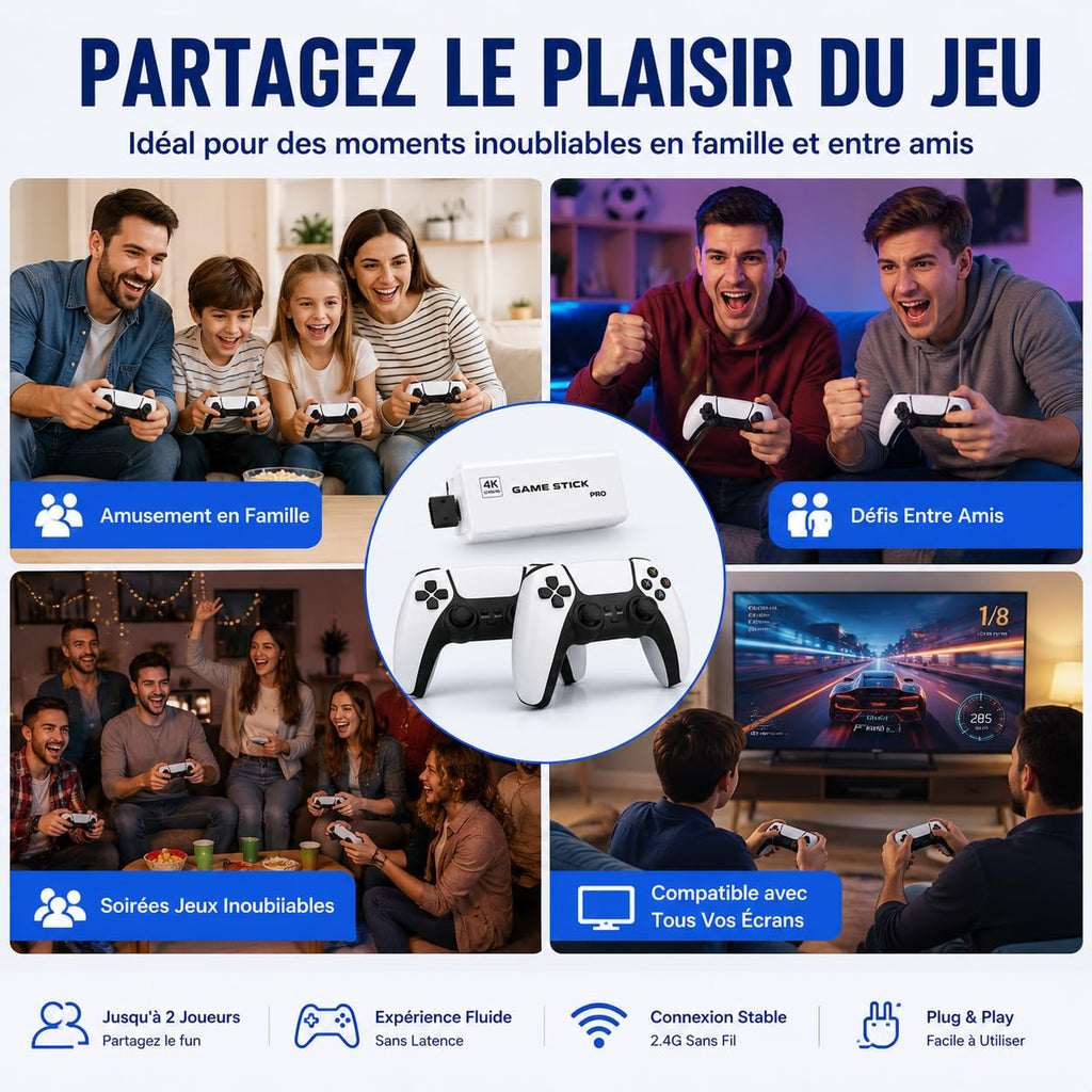 Retro Gaming Console 4K HDMI with 20,000+ Built-in Classic Video Games L166