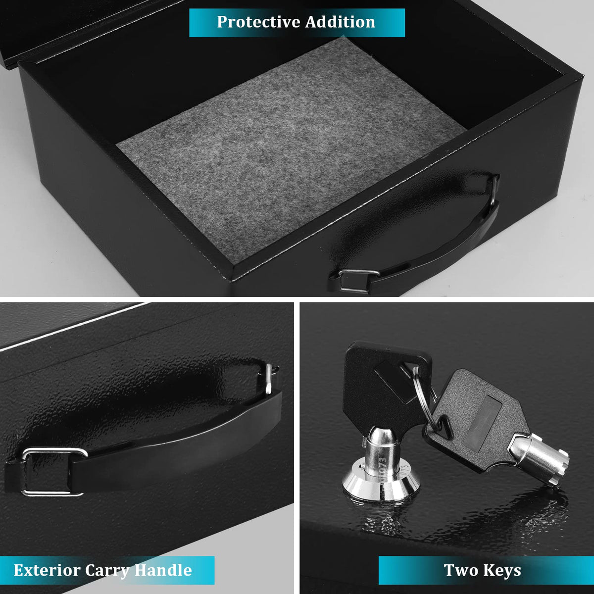 Fire Resistant Document Lock Box with Key H37238