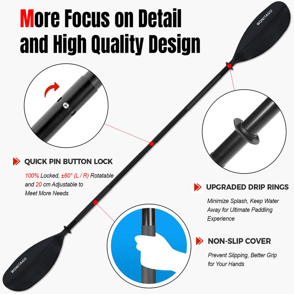 Adjustable Lightweight Kayak Paddle I751