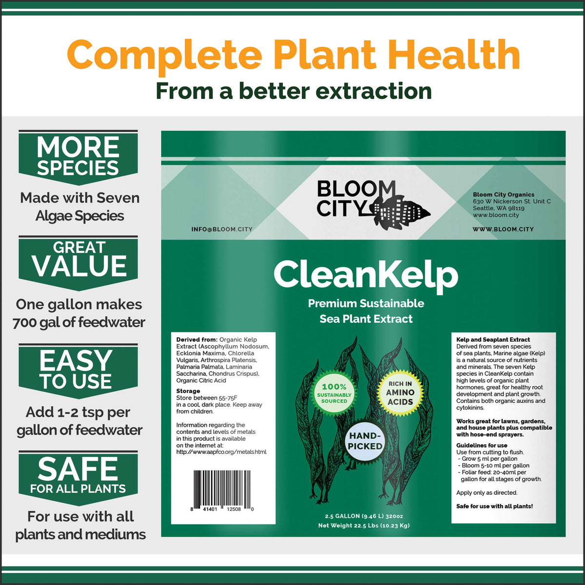 Seaweed and Kelp Liquid Fertilizer 1 Gal O873535