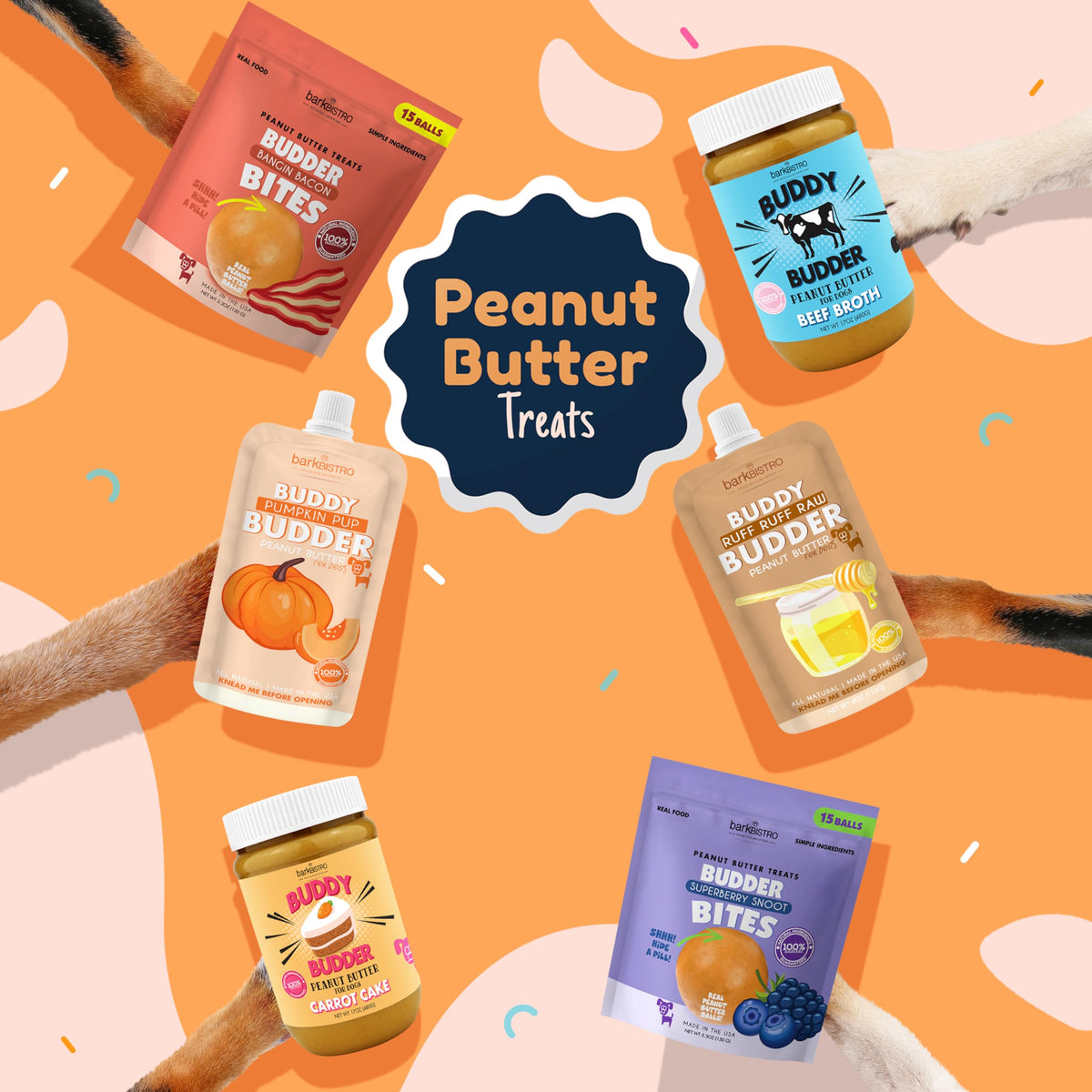 100% Natural Peanut Butter Dog Treat (17oz) S135