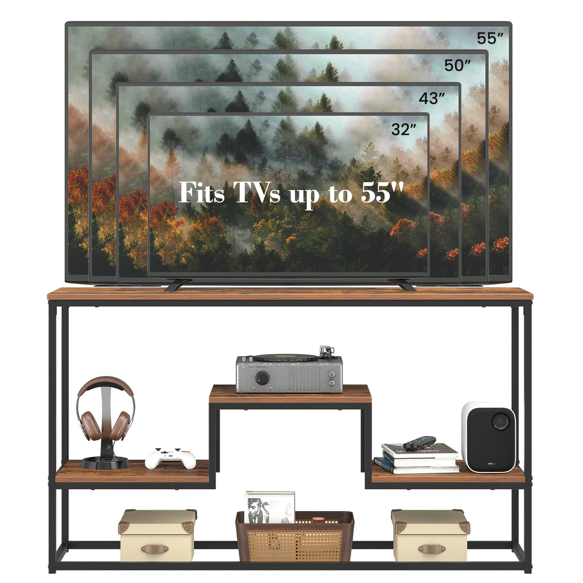 30" Tall Brown TV Stand P768