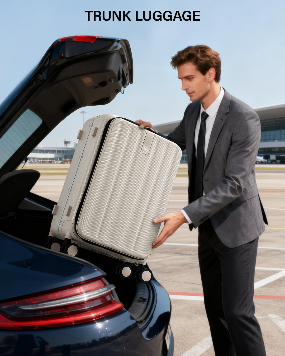 20 Inch Carry On Luggage with Wheels PC Hard Shell Suitcase B108