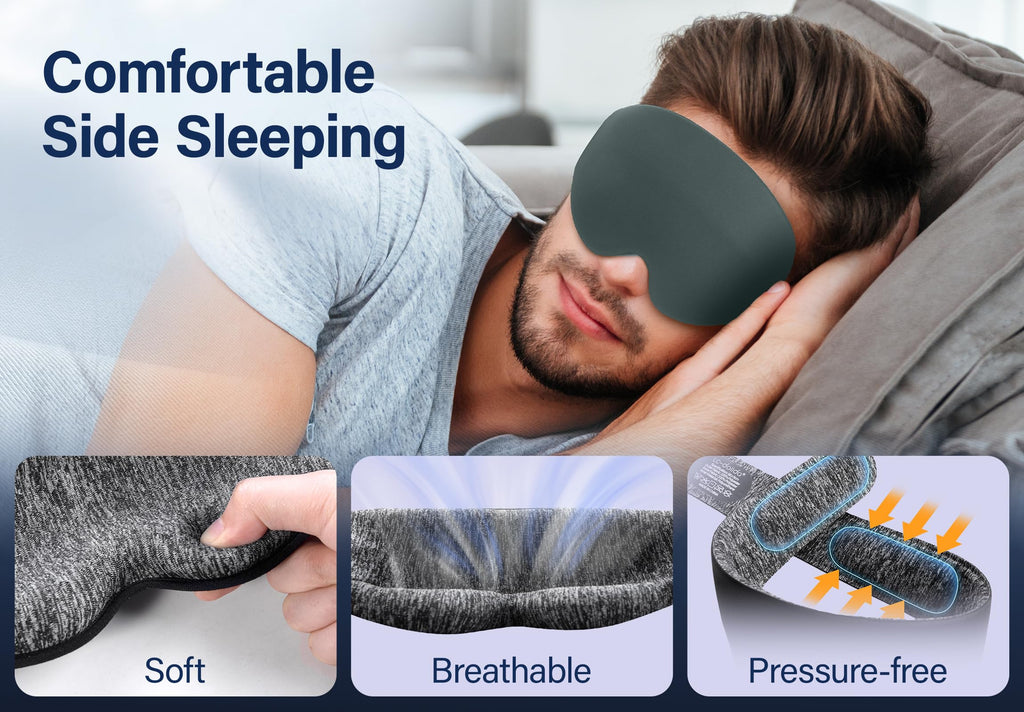 Silk Sleep Mask with Bluetooth Headphones T95377