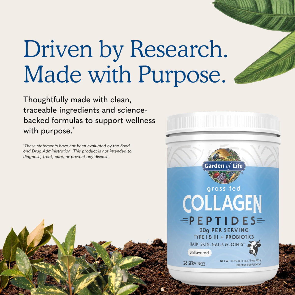 Collagen Powder Unflavored 28 Servings D194