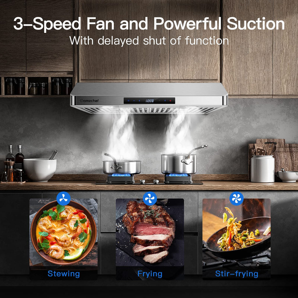 30" Stainless Steel Under Cabinet Range Hood O458