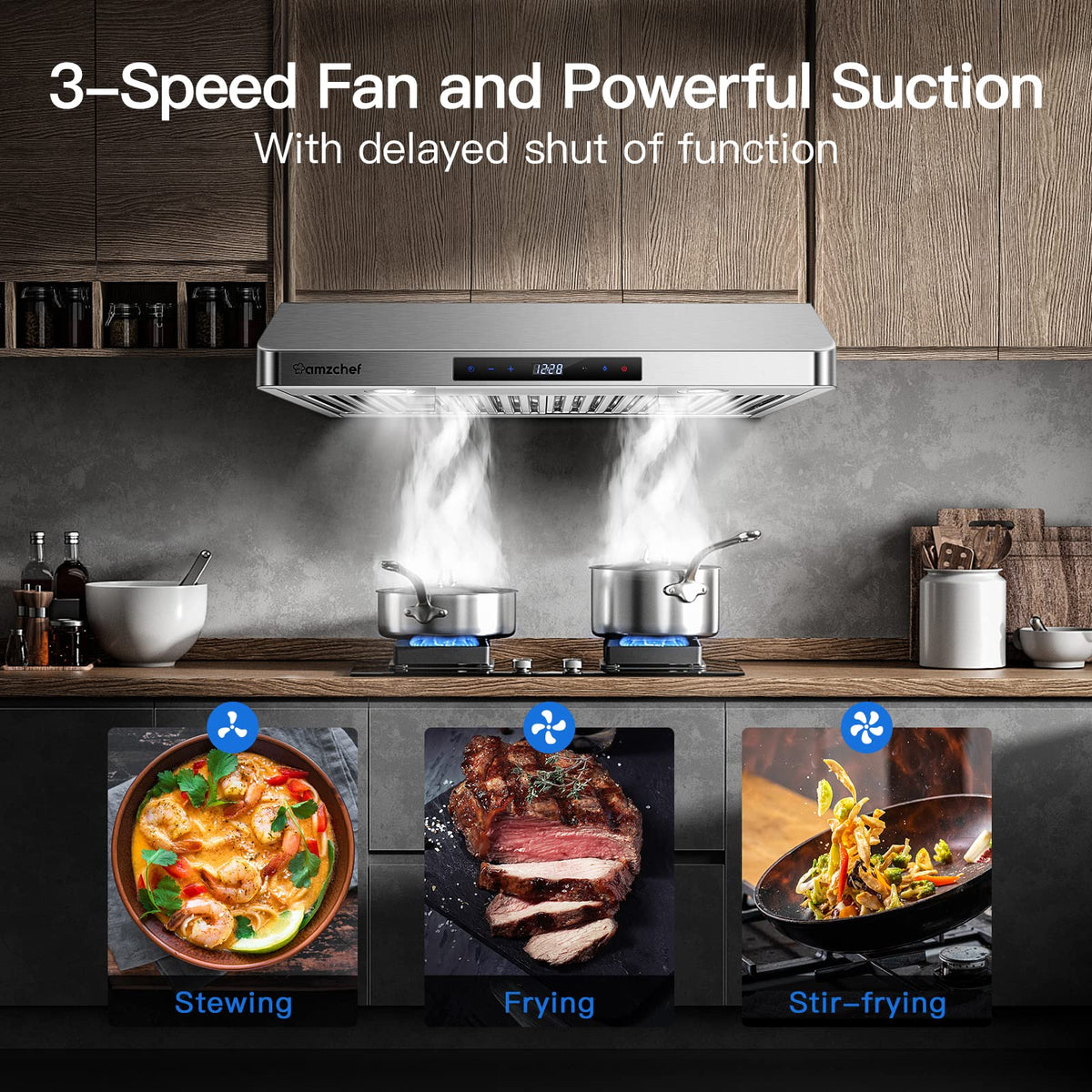 30" Stainless Steel Under Cabinet Range Hood O458