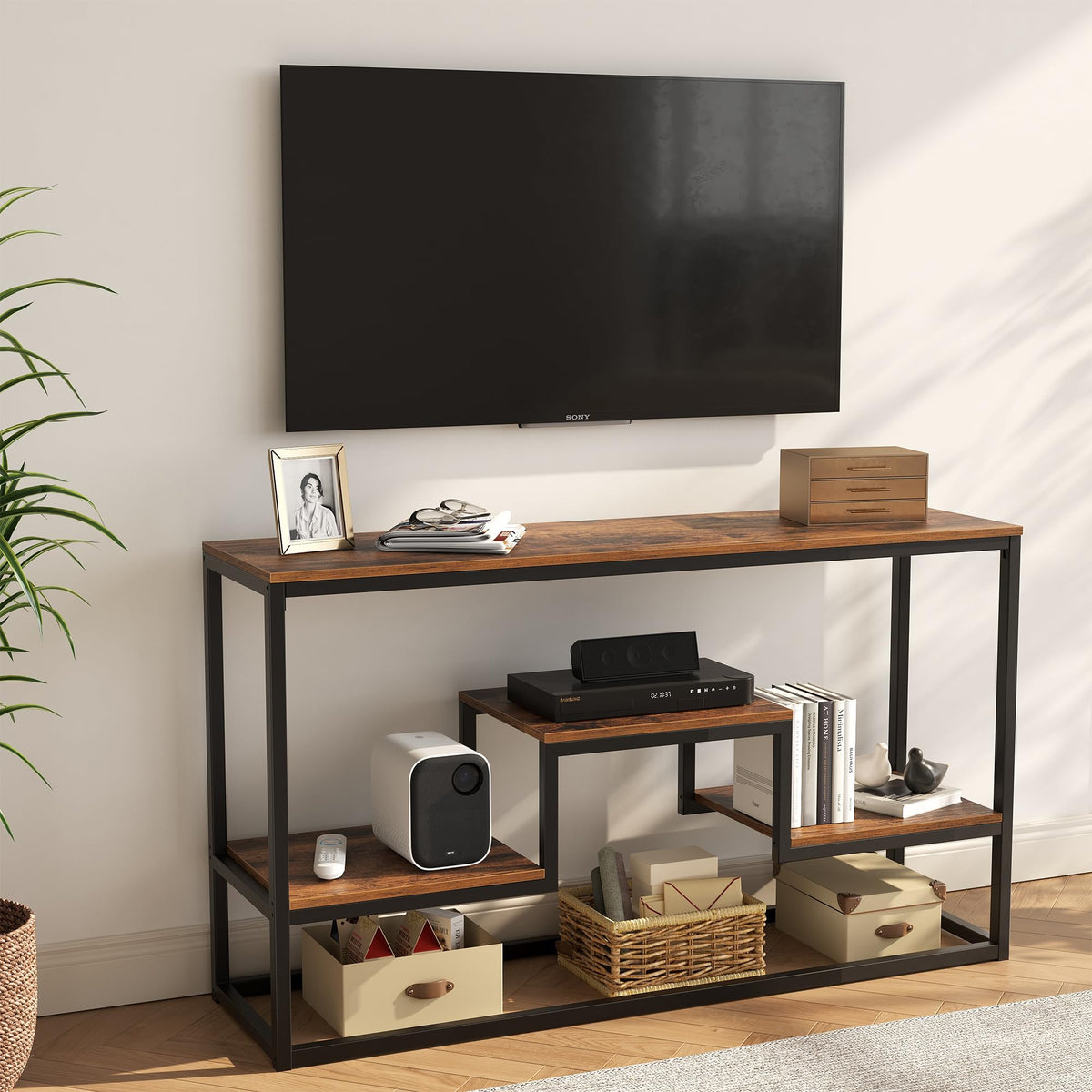 30" Tall Brown TV Stand P768
