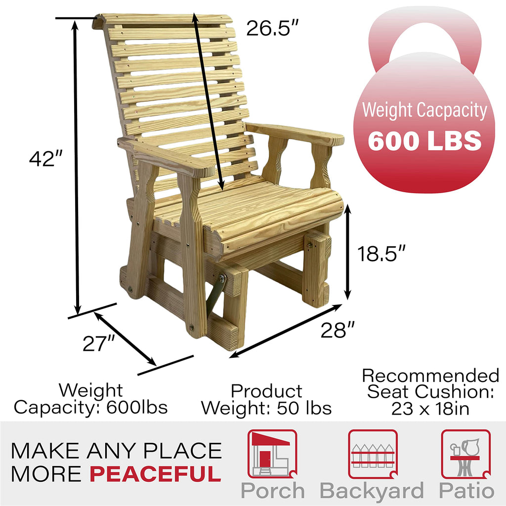 Treated Pine Glider Chair I555