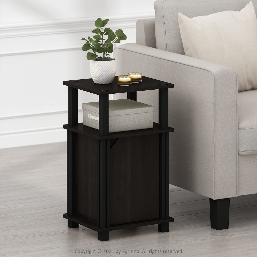 3-Tier Telephone Table with Cabinet, Set of 2 T61746