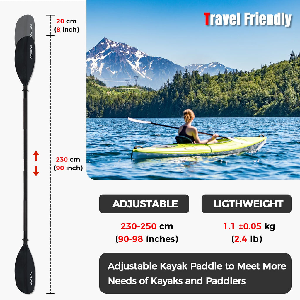Adjustable Lightweight Kayak Paddle I751