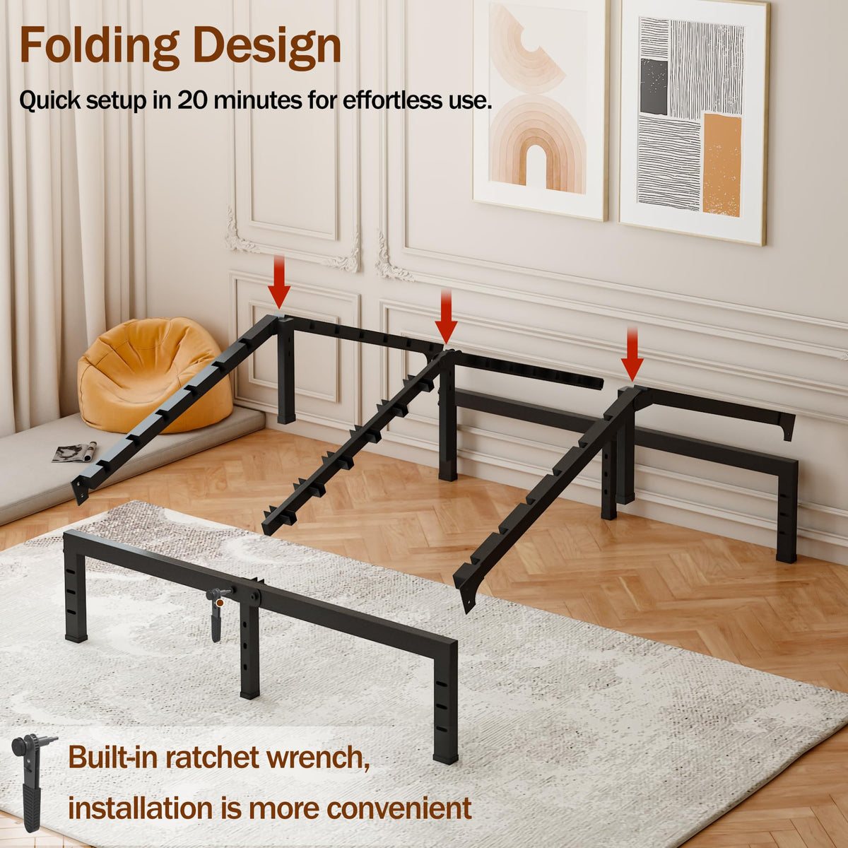 14 Inch Heavy Duty Metal Platform Bed Frame Full E2423