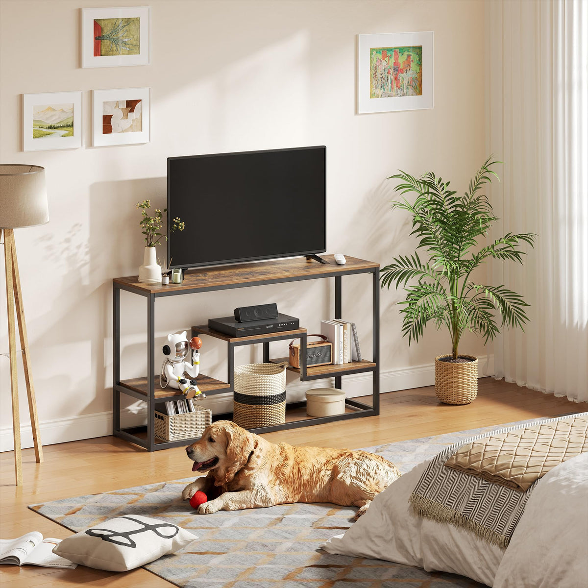 30" Tall Brown TV Stand P768