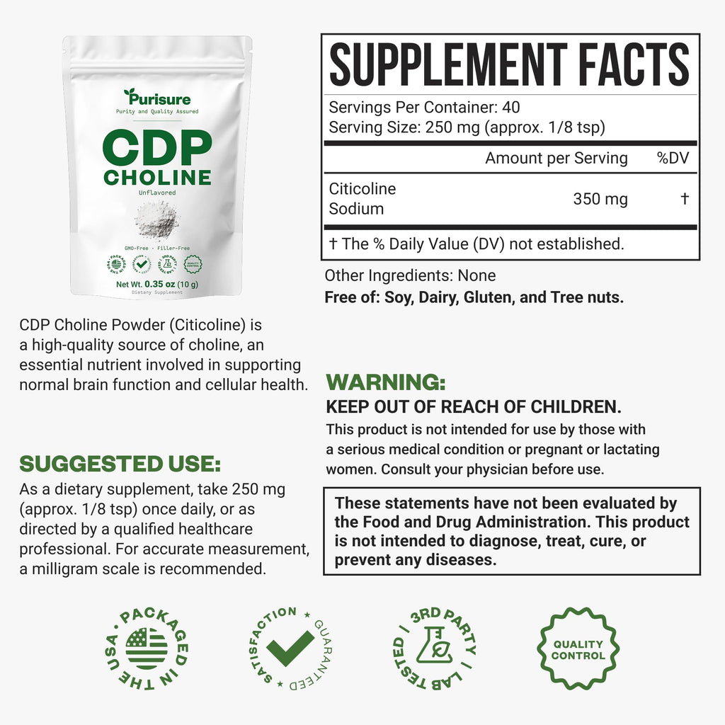 CDP Choline Powder 10g 40 Servings G180518