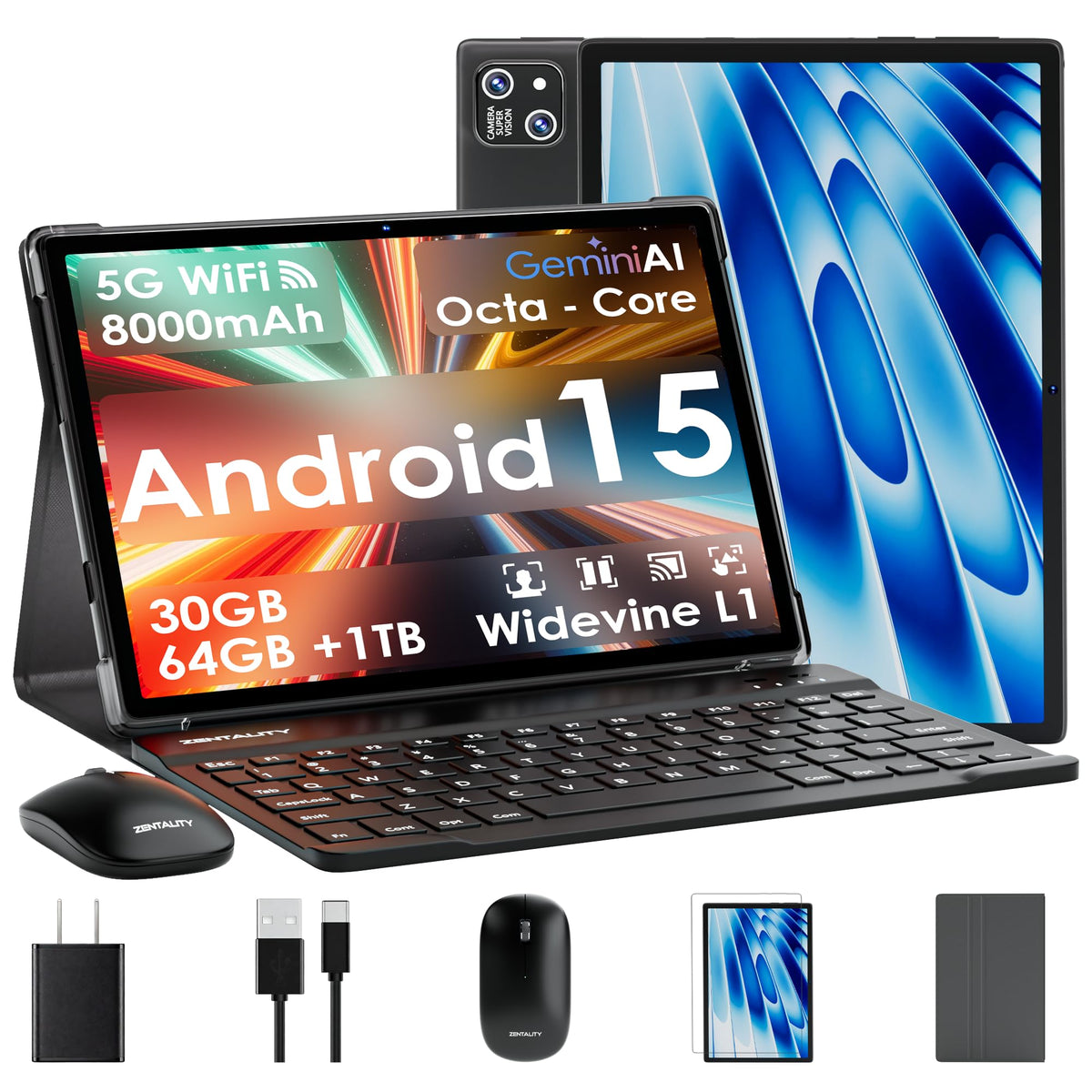 10 inch Android Tablet with Keyboard H192