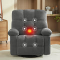 Oversized Swivel Recliner Chair with Vibration & Lumbar Heat P798696