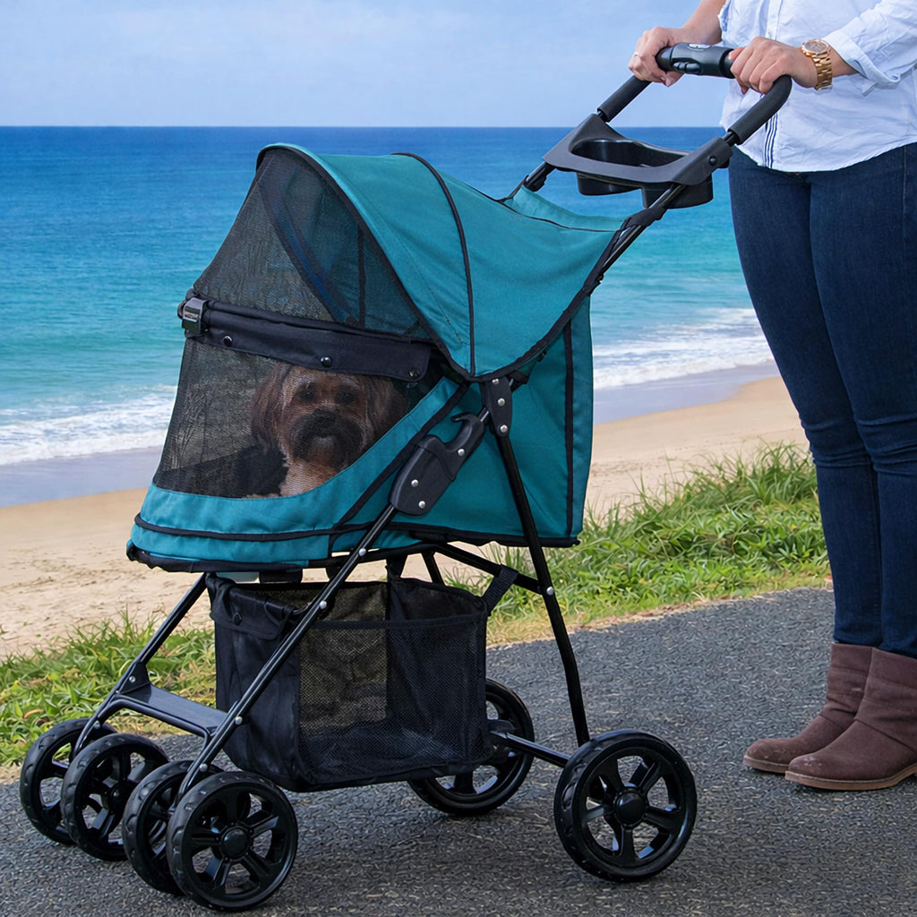 Green Pet Stroller B645