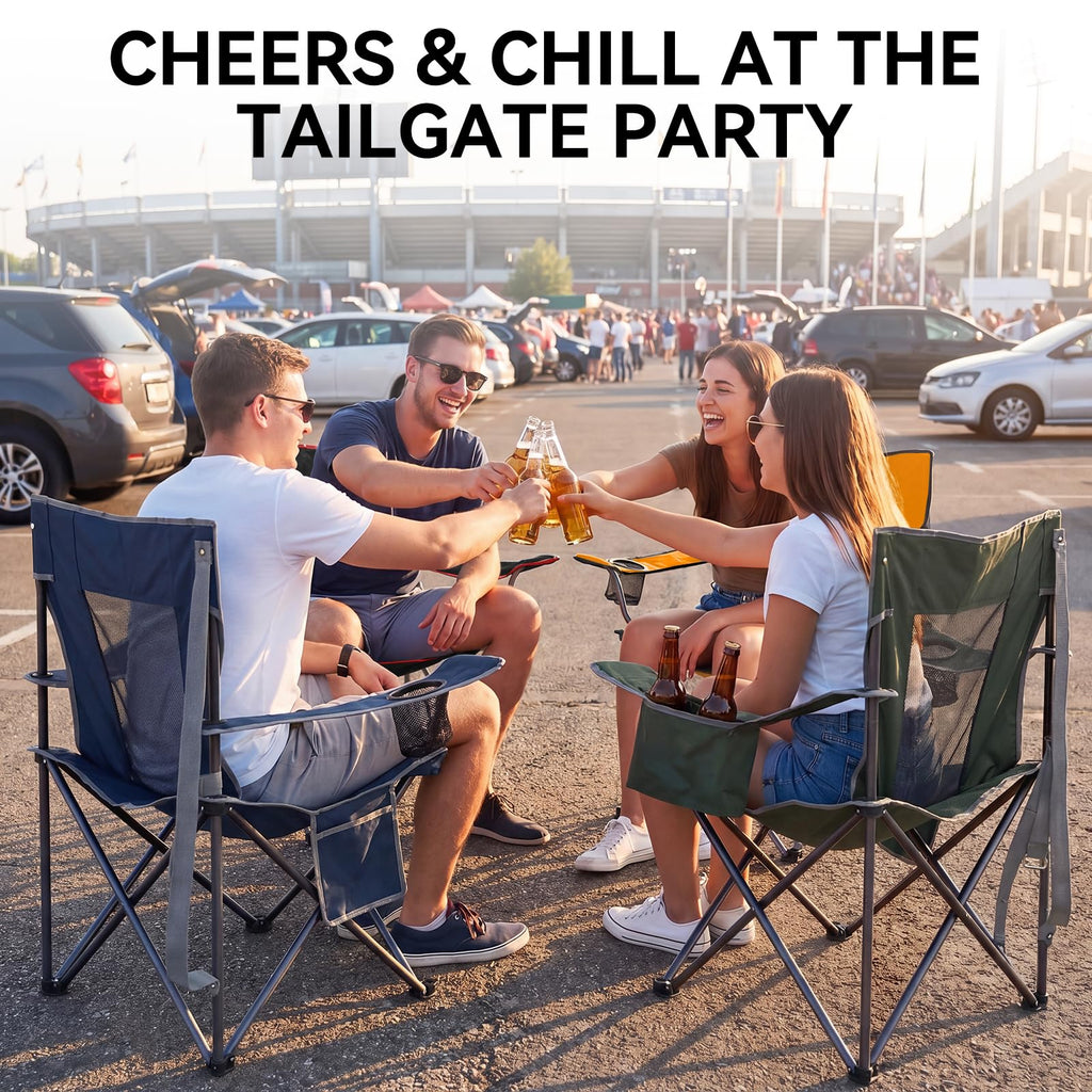 Oversized Folding Camping Chair 2 Pack H508