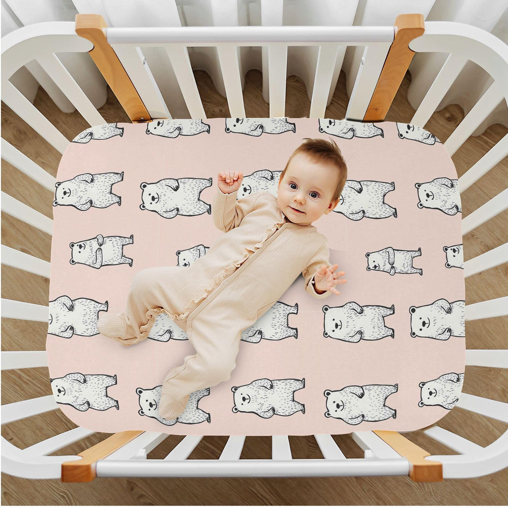 Soft Breathable Microfiber Crib Sheet, Standard Size 28in x 52in G6709