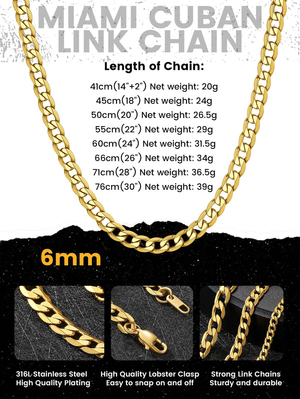 Stainless Steel Figaro Chain Necklace I86195