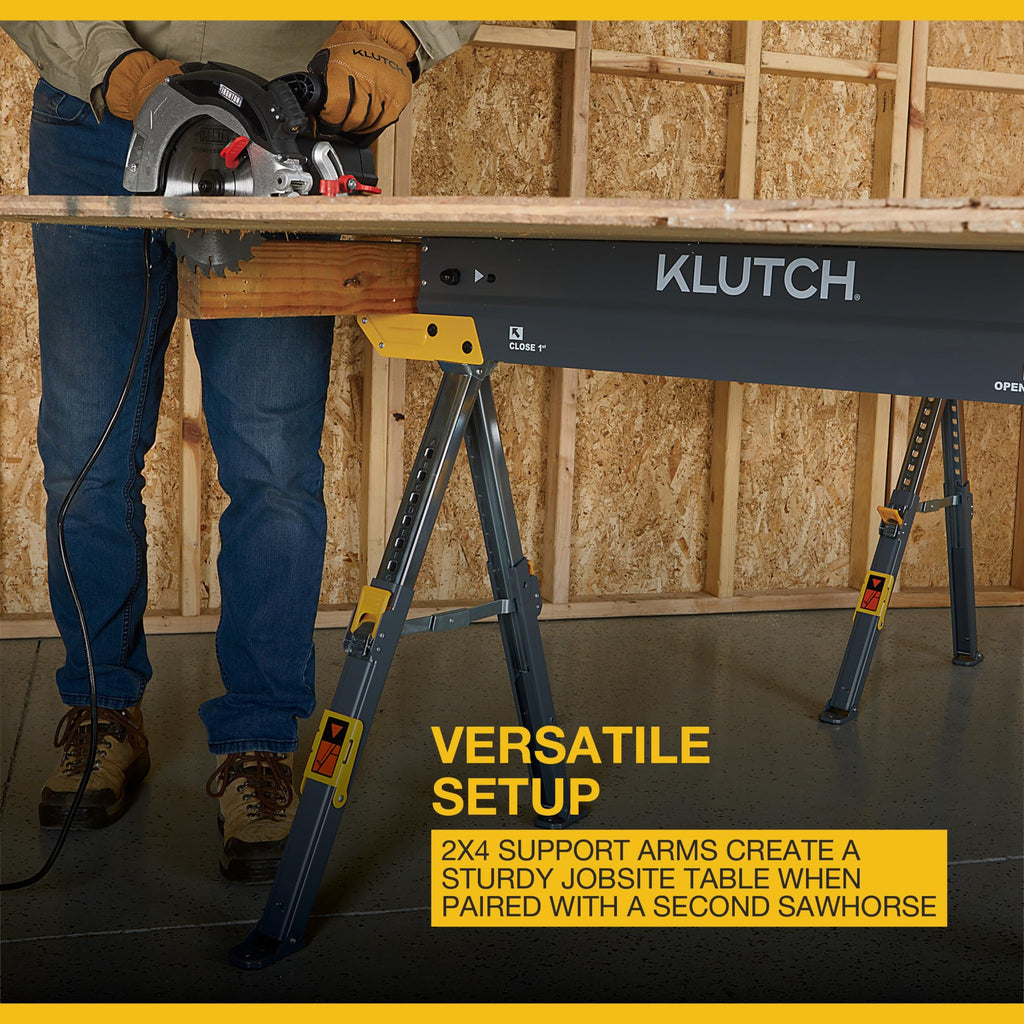 32in. Adjustable Steel Sawhorse 1300-Lb. Capacity B139922
