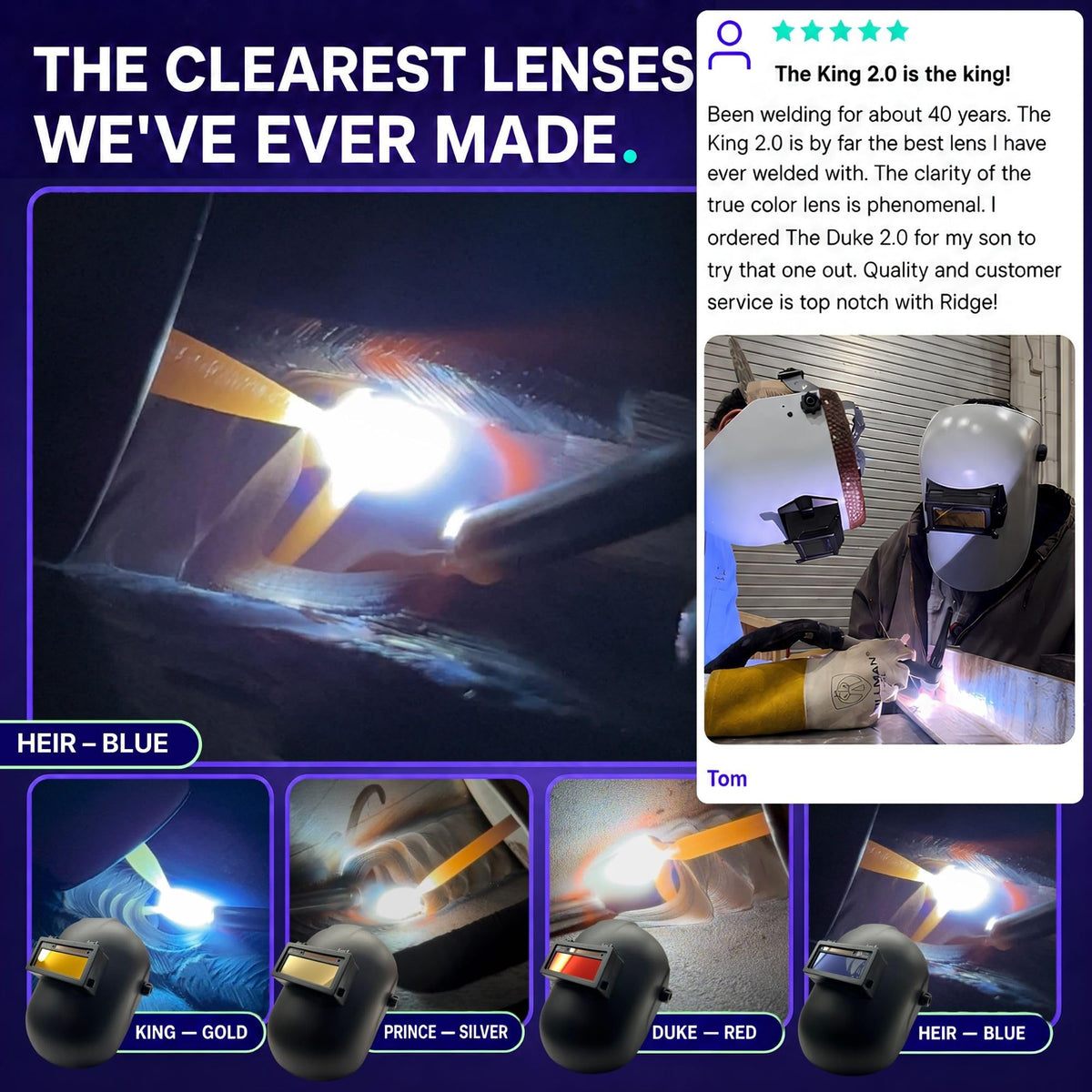 Blue Auto Darkening Welding Lens H924488